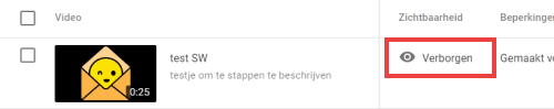 yt ingestelde status